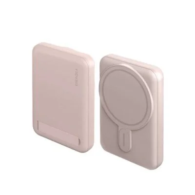 ENERGEA MAGPAC MINI 10000MAH ULTRA SLIM MAGSAFE COMPATIBLE POWER BANK WITH BUILT-IN VIDEO STAND - Pink